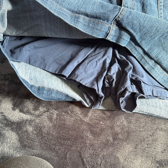 Croft & Barrow Blue Denim Mini Skort size 10P Comfort Classic Summer Fall Petite - Picture 5 of 7